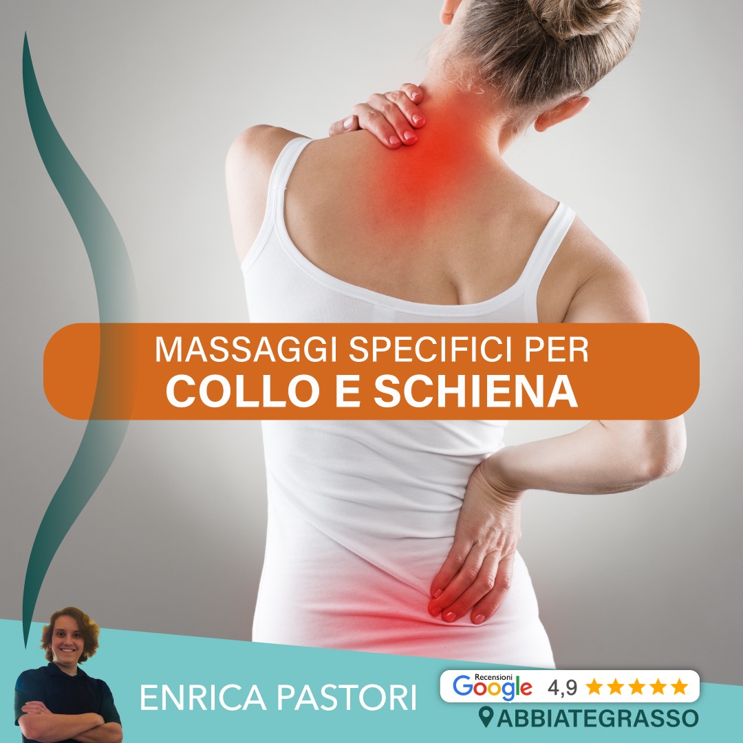 Trattamento per schiena, collo e spalle nello studio di Enrica Pastori ad Abbiategrasso